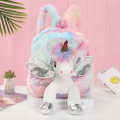 Miniatyrbild 1 av 8: Unicorn Cute Kids Figur Zipper Ryggsäck 1pc