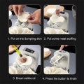 Miniatyrbillede 5 af 7: Automatisk Dumpling Machine Press Dumpling Form Wonton Machine Kitchen white