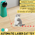 Miniatyrbillede 1 af 9: Interactive Smart Teasing Pet LED Laser Sjovt legetøj white 7x7x1 8cm