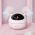 Miniatyrbillede 2 af 7: Infrarødt lys Pen Drilleri Cat Stick Feather Automatisk kattelegetøj white 10*10*8.72CM