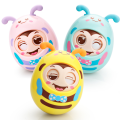 Miniatyrbild 5 av 8: Baby tumlare roly-poly bee silikonleksaker pink