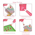 Miniatyrbild 8 av 9: Cartoon Rainbow Unicorn 5D Gem ryggsäckshänge dekorera unicorn 15pcs
