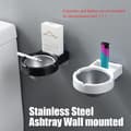 Rustfri vægmonteret sømstødbakke white 7*8*4.5cm