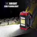 Miniatyrbillede 3 af 9: Genopladelig LED-lommelygte Zoombare vandtætte lommelygte red large