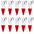 Miniatyrbillede 2 af 9: Service Holder Taske Jul Hat Julepynt white+red 10pcs