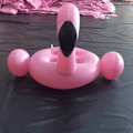 Pikkukuva 6 / 7: 4-reikäinen puhallettava vaaleanpunainen flamingo-juomapidike allaskelluke pink 70*60cm