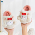 Miniatyrbillede 3 af 6: Børn Sød Bomuld Hjemmesko Blød Efterår Vinter Varm Baby Boy Pige Indendørs Hjemmesko ys23-pink 36-37