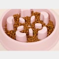 Miniatyrbild 7 av 9: Halkfri Slow Food Pussel Pet Bowl pink