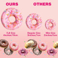 Miniatyrbillede 3 af 5: 4 huller kage 3D silikone donut forme Non Stick red 23.6*23.6*3cm