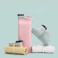 Miniatyrbillede 1 af 10: Silikone Folde Vandkop Kedel Udendørs Sports Portable beige 600ml