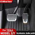 Pikkukuva 2 / 7: Tesla Model 3 Model Y -jalkapolkimen polttoaineen jarrupolkimen tukipolkimien tyynyille Red For 3 Y 2023