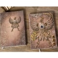Miniatyrbild 9 av 10: A5 3D-präglat läderutskrift Präglat Phoenix Diary Notebook Multicolor