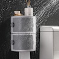 Miniatyrbillede 3 af 8: Multifunktionel vævsboks til badeværelseshylde black 1 layer