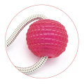 Miniatyrbild 6 av 6: Interaktiva hundleksaker Husdjursvalp Sugkopp Push TPR Bollleksaker Molar Bite Toy Elastiska rep Hundtandrengöring Tuggtillbehör purple