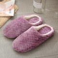 Pikkukuva 1 / 7: Unisex tossut pehmeäpohjaiset mukavat liukumattomat puuvillatossut Purple 42~43