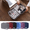 Miniatyrbillede 1 af 8: Bærbare kabel digitale opbevaringstasker Organizer USB-gadgets blue 24*10*18cm