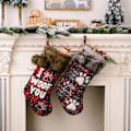 Miniatyrbillede 1 af 8: Julestrømper Navidad Gnomes Sok Gave Børne slikpose alphabet 48*21cm