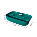 Miniatyrbillede 1 af 6: Køkken Silikone Vandhane Absorberende Mat Vask Stænkbeskytter green 27*14*5cm