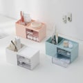 Miniatyrbild 3 av 9: multifunktionella kosmetiska förvaringslådor pink