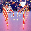 Miniatyrbillede 2 af 7: Udendørs julepynt Solar Candy Cane Lights Vandtæt Led Light B-5PCS