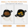 Miniatyrbild 2 av 5: Kaffefilter Dropp Kaffe Te Hållare Återanvändbar Mugg Coffee Dripper Set black
