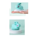 Miniatyrbillede 8 af 8: Kaninører silikone massageapparat til hovedhår white 8*6*6.5cm