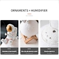 Pikkukuva 4 / 9: LED Moon Night Light ilmankostutin kodin sisustus 1set