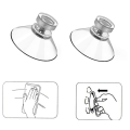Miniatyrbillede 5 af 6: 10 STK M4 skrue gummi sugekop tommelfinger skrue sugekopper gennemsigtige sugekopper 41mm