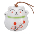 Pikkukuva 4 / 6: 1kpl Lucky Cat riippuva keraaminen kissan riipus sisustus Tuulikello kotiovi 1pc