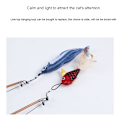 Miniatyrbild 4 av 7: Fiskspö Feather Cat Accessories Interaktion Lindra tristess Liten fisk Kattleksak Clownfish