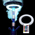 Miniatyrbillede 9 af 9: Farverig LED Ring Lampe Magnet Adsorption Med Fjernbetjening white 160mm