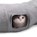 Miniatyrbillede 6 af 8: S Shape Sammenklappelig Cat Tunnel Cat Legetøj Slidstærkt ruskind gray 124*26cm