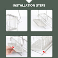 Pikkukuva 3 / 7: Keittiötiskialtaan organizer Caddy Sink Caddy-sieniharjapidike tyhjennysastian alustalla A