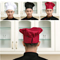 Pikkukuva 7 / 8: Säädettävä Cook Ravintolat Catering Elastinen cap red