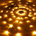 Miniatyrbillede 2 af 6: Halloween Led Spider Web String Lights Fjernbetjeningsnet spider  web Warm light