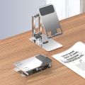 Miniatyrbild 7 av 10: 360 Rotation Aluminium Universal Phone Justerbart Tablettställ gray 68*120*180mm