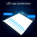 Miniatyrbillede 6 af 10: A4 LED-tegnetablet digital grafikblok USB white 33x23.5x0.35cm