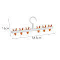 Miniatyrbillede 6 af 8: Hatte Strømper Stativ Hængende Pet tørklæde Opbevaring Rack Bøjle white+orange 38.5*13cm