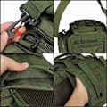 Miniatyrbillede 11 af 11: Udendørs Canvas Vandtæt Fiskeri Lure Box Tactical Package armygreen
