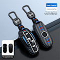 Miniatyrbillede 1 af 7: Car Smart Key Case Cover til Tesla Model X 3 Bag Protector Fob Band Shell Holder carbon black