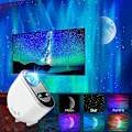 Miniatyrbild 2 av 10: Star Projector LED Aurora Projektorer Galaxy Sky Moon Lamp white no bluetooth