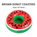 Miniatyrbillede 1 af 7: Vand Coasters Flydende oppustelig kopholder Svømmebassin Drikke Float Legetøj watermelon
