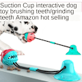 Miniatyrbillede 3 af 6: Hundelegetøj Silicon Sugekop Tug Interaktiv Hundebold Legetøj til Pet Chew Bite red yuan