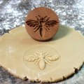 Miniatyrbillede 6 af 7: Cookie prægning Stamp Form Udskåret træ Cookie presse Stamp Snowflake