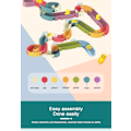 Miniatyrbillede 8 af 9: Babybadelegetøj DIY Marble Race Run Samling Track Badeværelse colorful 66pcs