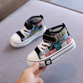 Pikkukuva 3 / 6: Lasten lenkkarit Lasten casual kengät Pojat Tytöt Kanvaskengät High Top black 30