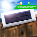 Miniatyrbillede 3 af 9: LED Infrarød Sensor Solar Lampe Fjernskærm Væglampe black 14.6*7.5*5.7cm,44 led