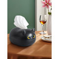 Miniatyrbillede 9 af 10: Tissue Box Cute Cat Tissue Box Serviet Opbevaringsboks Nordic Style white 22*16*13cm