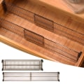 Miniatyrbillede 1 af 8: Justerbar Clapboard Skuffe Opdeler Skillevæg Holdbar opbevaring transparent 2pcs