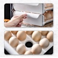 Miniatyrbillede 10 af 10: 32 Grid Egg Skuffe Køleskab Transparent opbevaringsstativ Orange